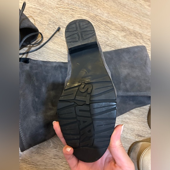 Stuart Weitzman Lowland Over the Knee Boots - Gray - Size 7.5 - Picture 7 of 10